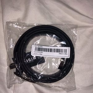 Shein black and silver belt